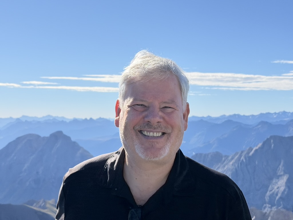 Herbert Uhl on a mountain summit